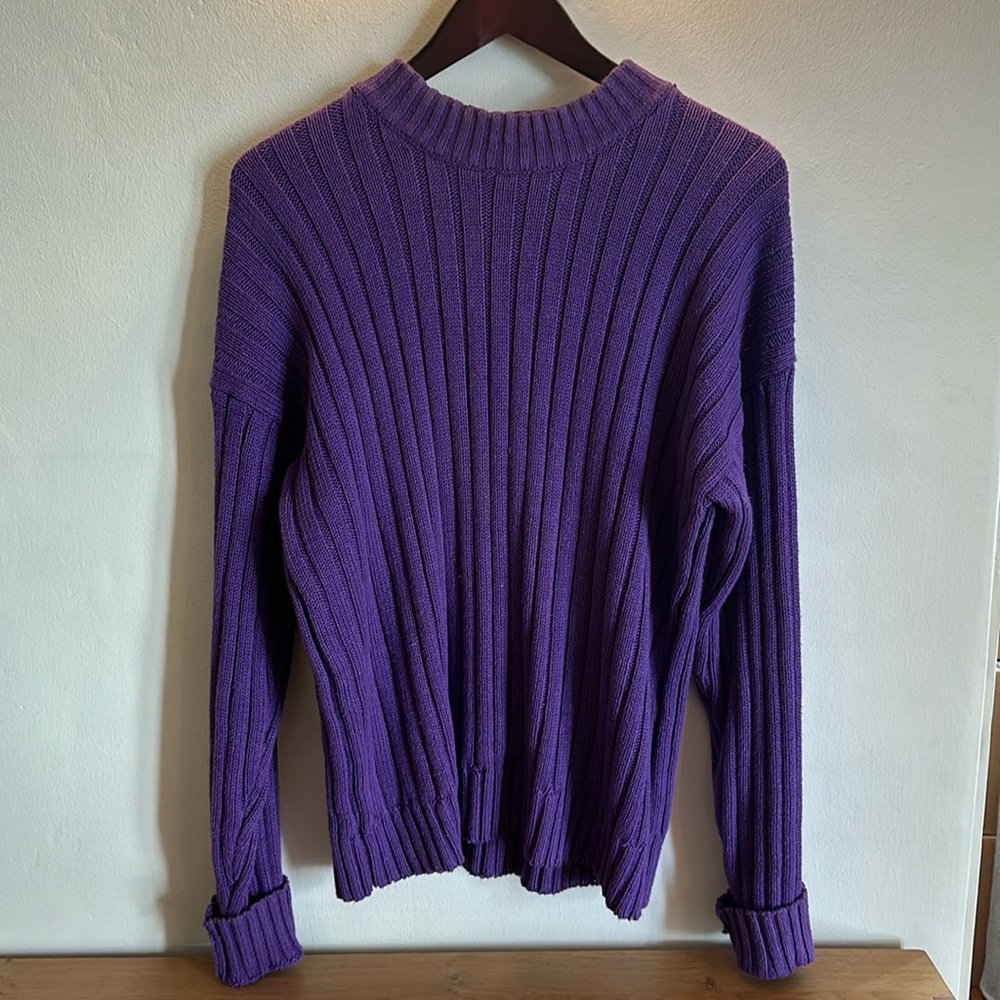 vintage purple knit sweater